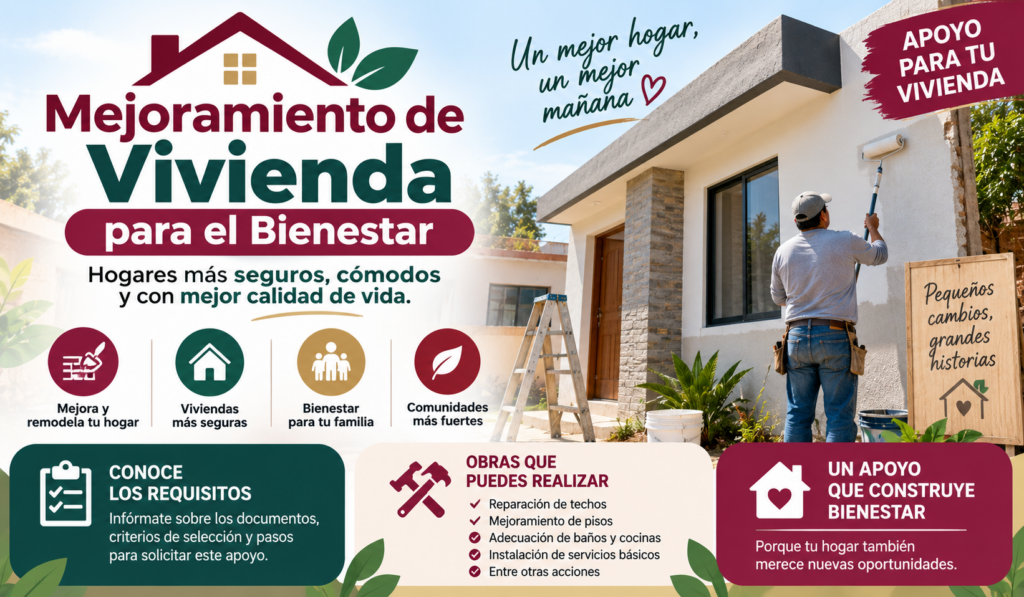 Mejoramiento de Vivienda para el Bienestar