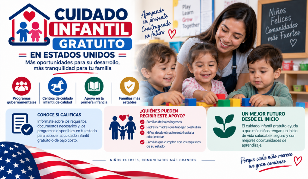 Cuidado infantil gratuito en Estados Unidos