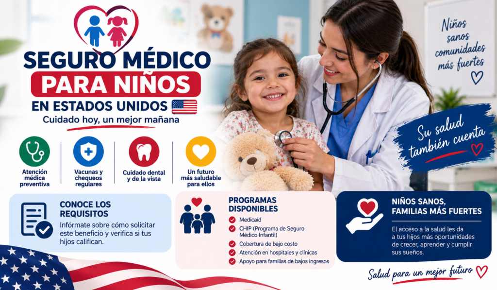 Seguro médico para niños en Estados Unidos