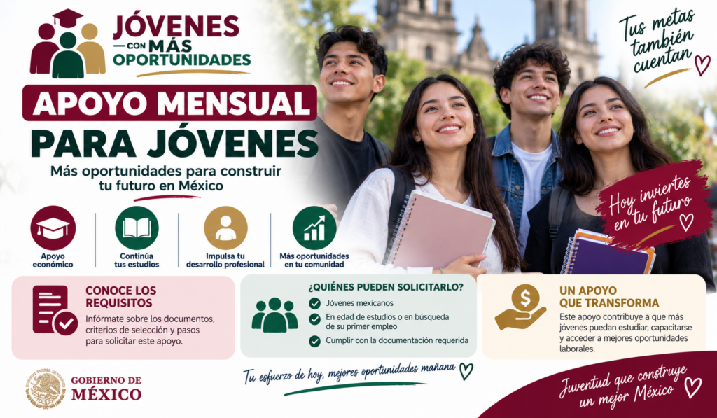 Apoyo mensual para jóvenes